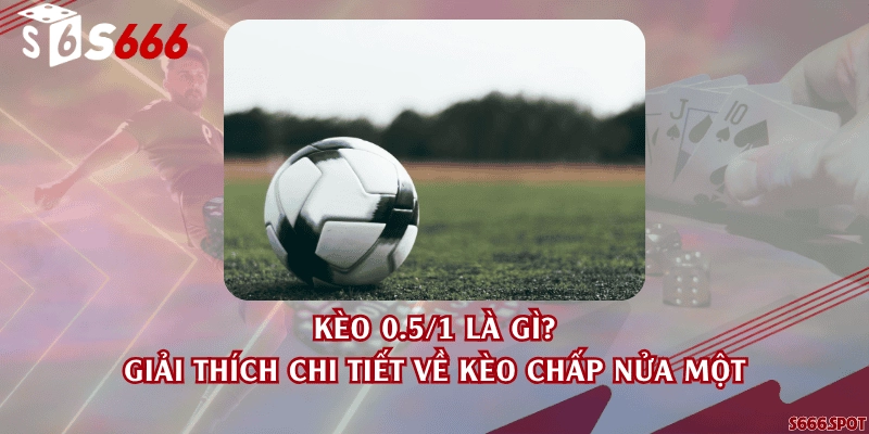 Kèo 0.5/1 là gì? Giải thích chi tiết về kèo chấp nửa một
