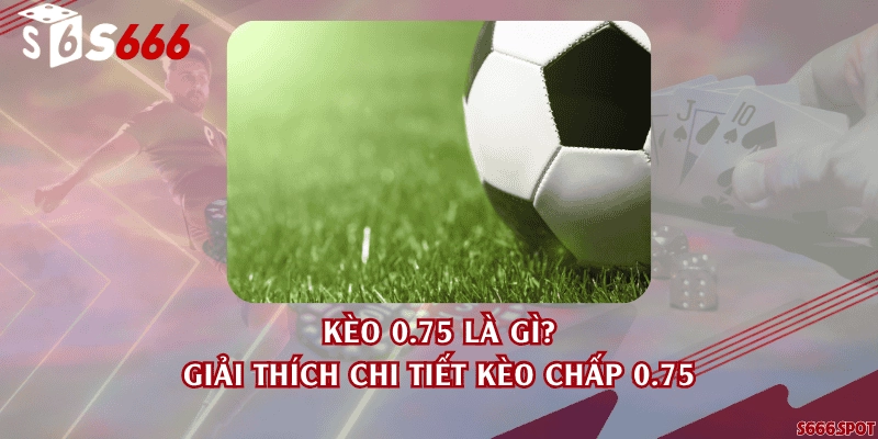 Kèo 0.75 là gì? Giải thích chi tiết kèo chấp 0.75